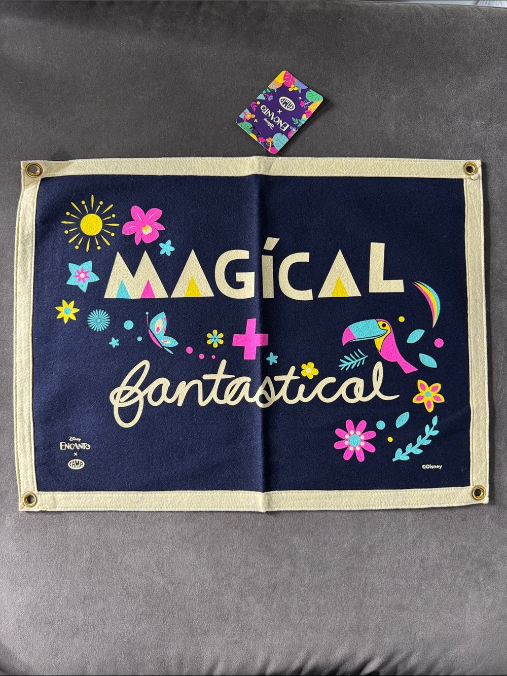 Disney Encanto x Camp Limited Edition Navy Banner Magical Fantastical Wall Decor
